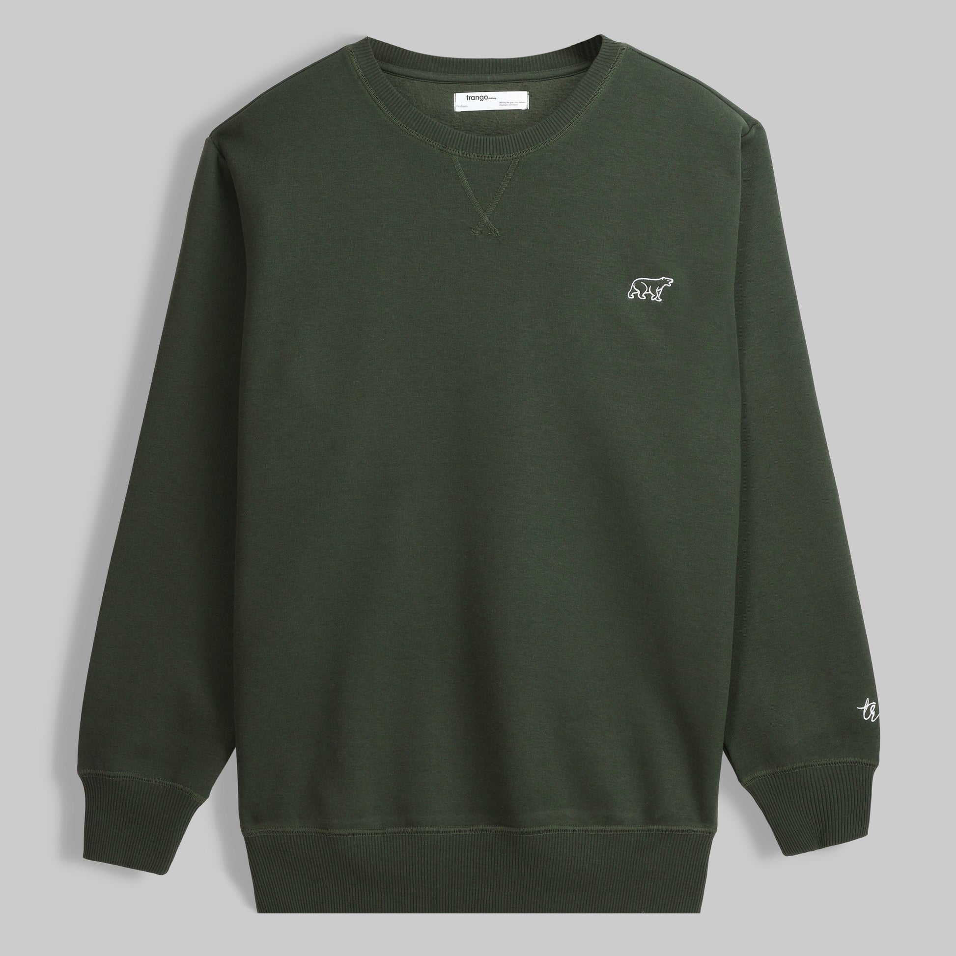 Polarbear Sweatshirt - Pine - trangoclothing