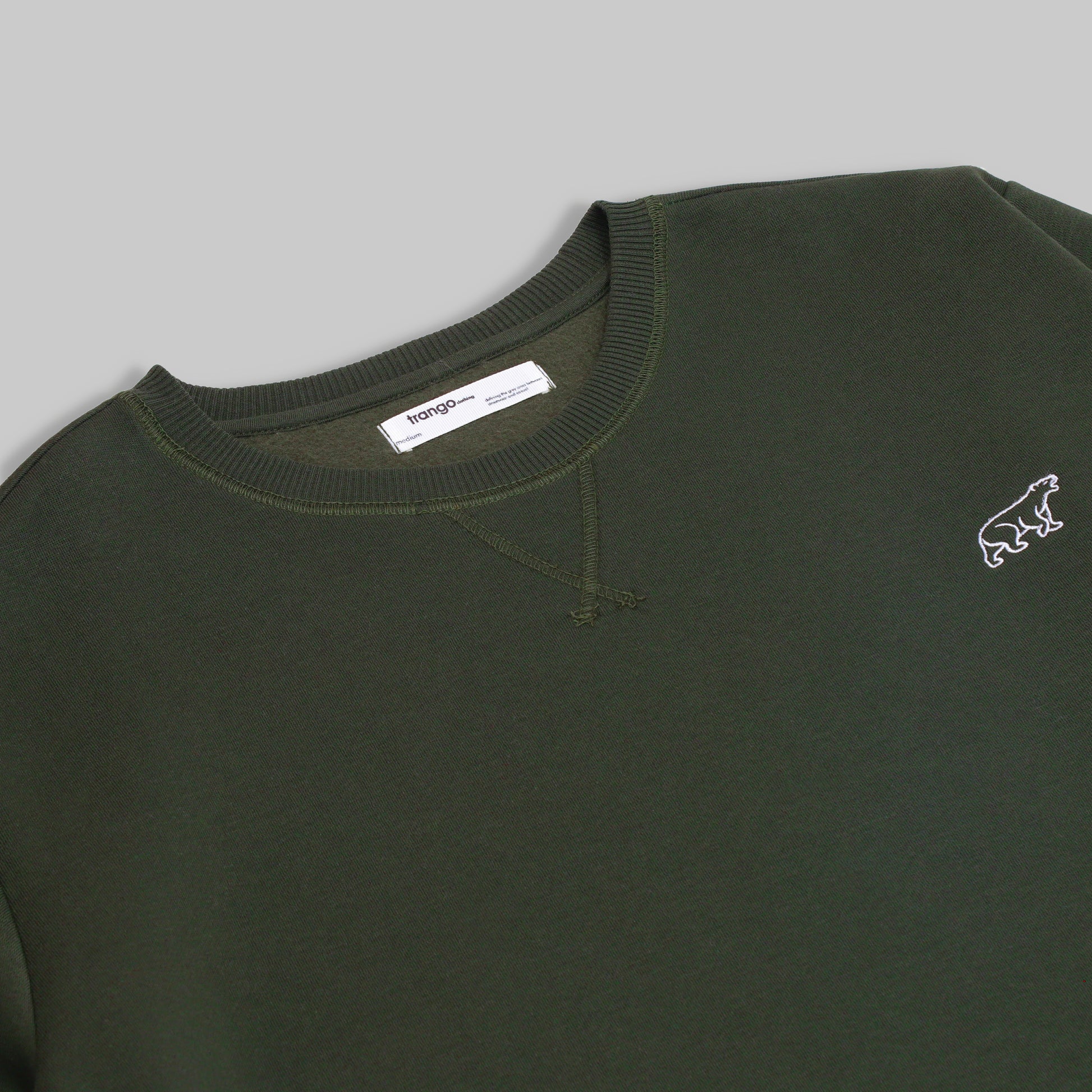 Polarbear Sweatshirt - Pine - trangoclothing