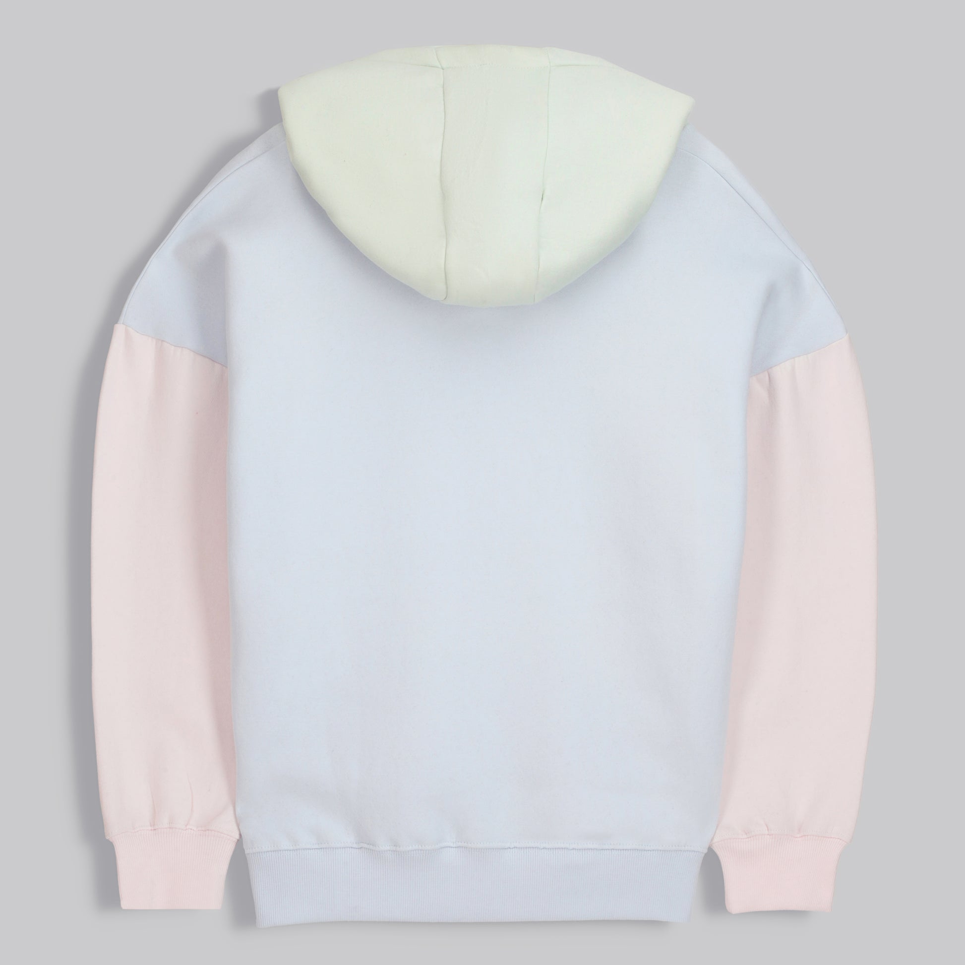 Color Block Hoodie - Blue - trangoclothing