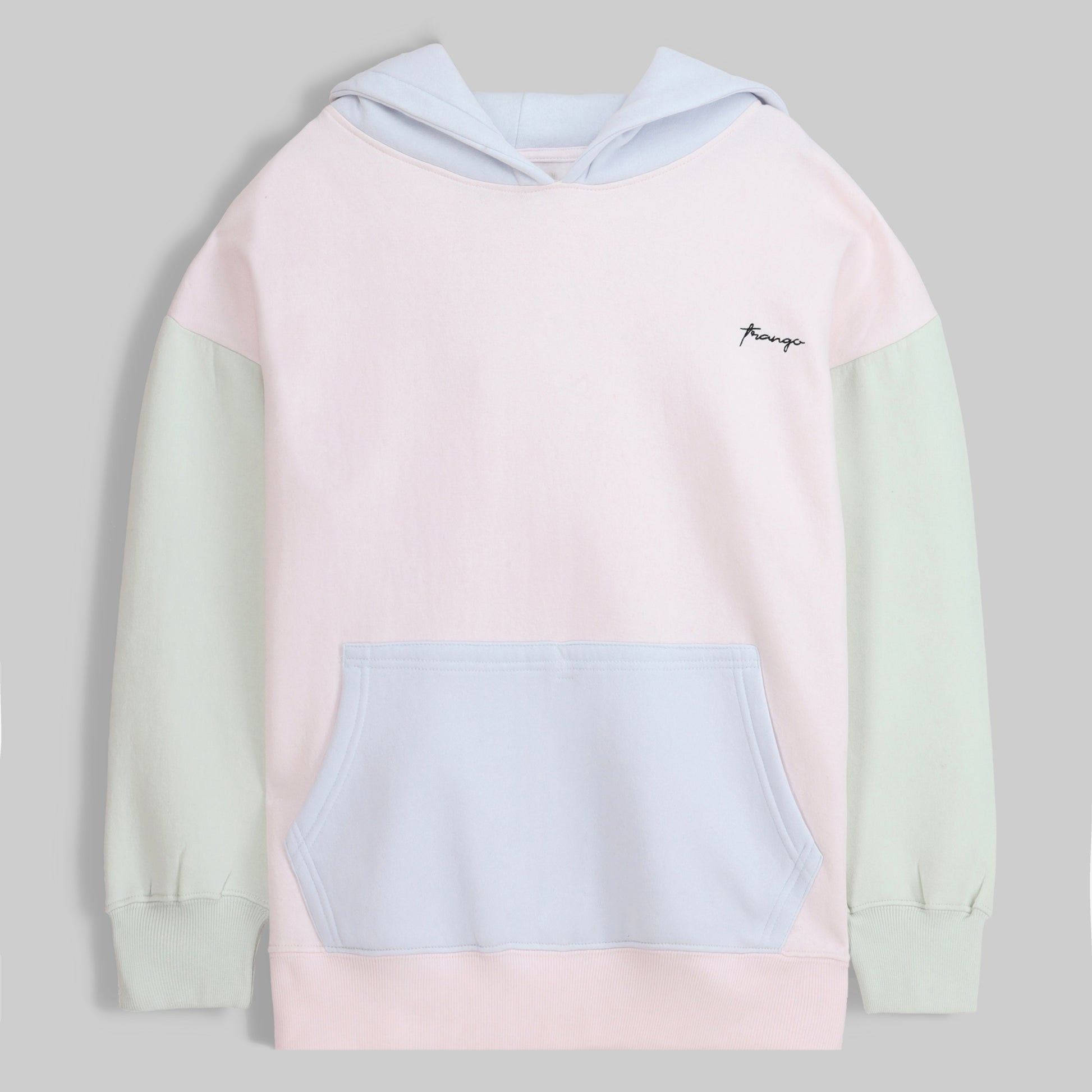 Color Block Hoodie - Pink - trangoclothing