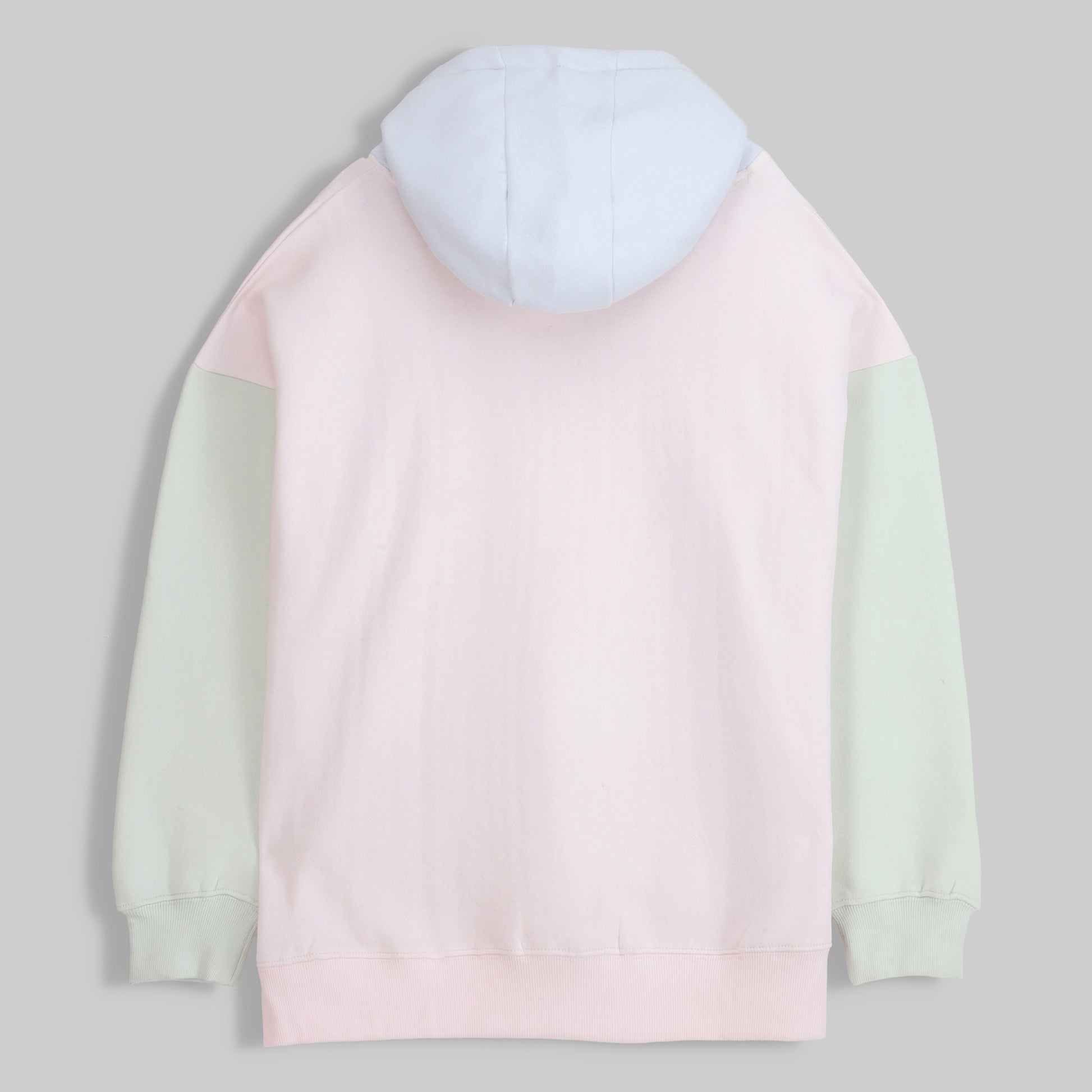 Color Block Hoodie - Pink - trangoclothing