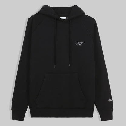 Polar bear Hoodie - Black