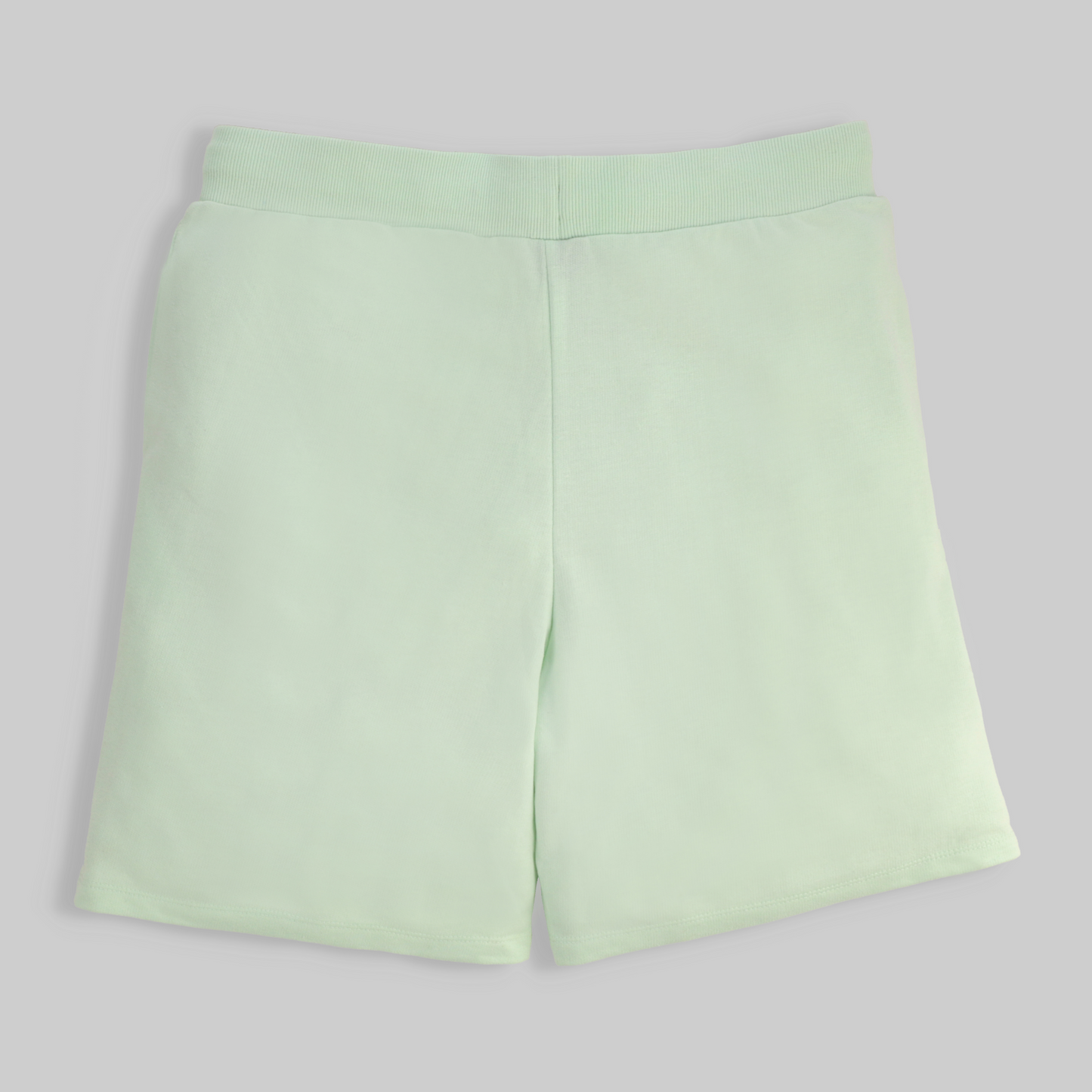 Embroidered Polarbear Shorts - Sage Green