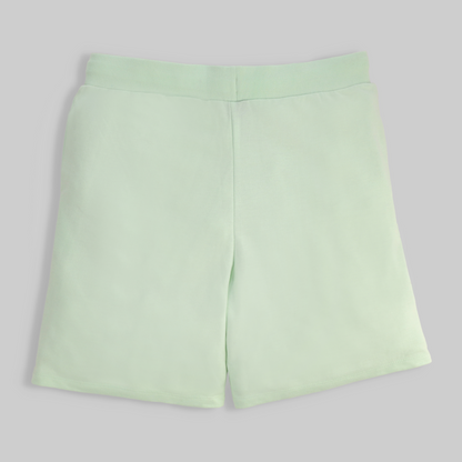 Embroidered Polarbear Shorts - Sage Green