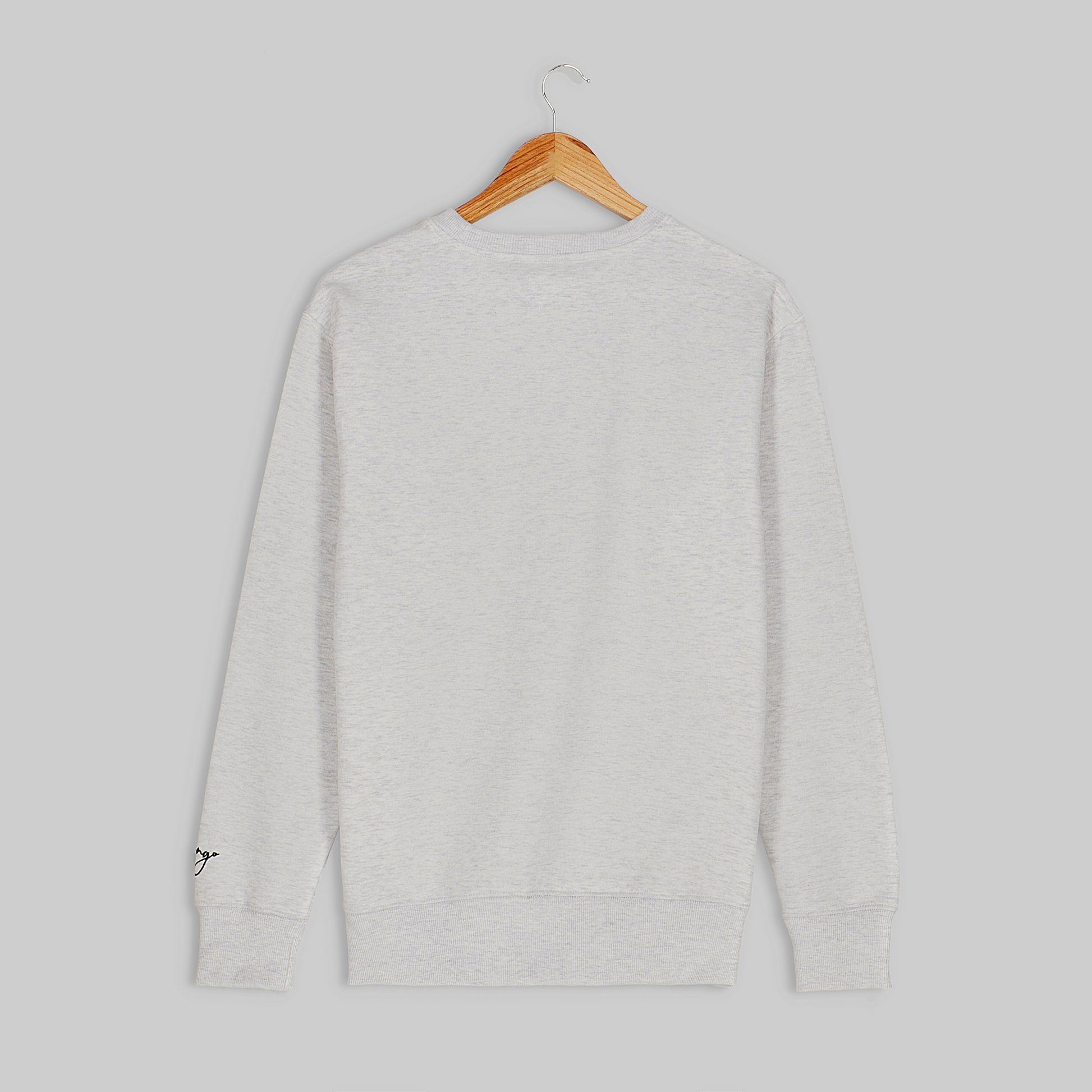 Polarbear Sweatshirt - White Melange - trangoclothing